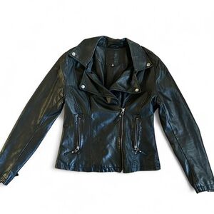 Max Studio Black Leather Jacket